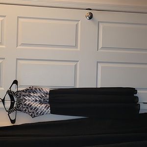 Amy Byer Girls Size 14 Black and White Dress